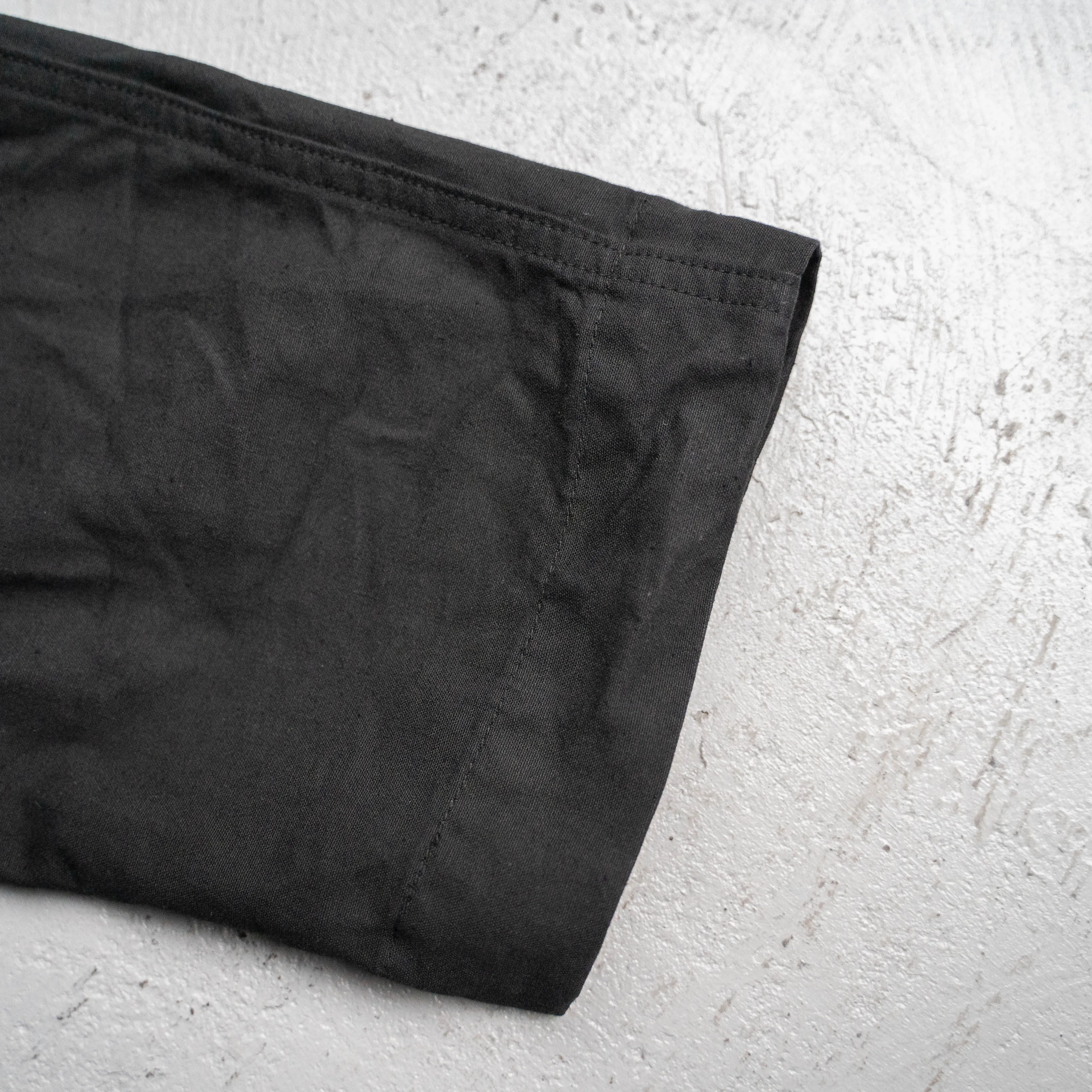 1950-60s French military frock coat 'dead stock'  -black dyed & without epaulette-
