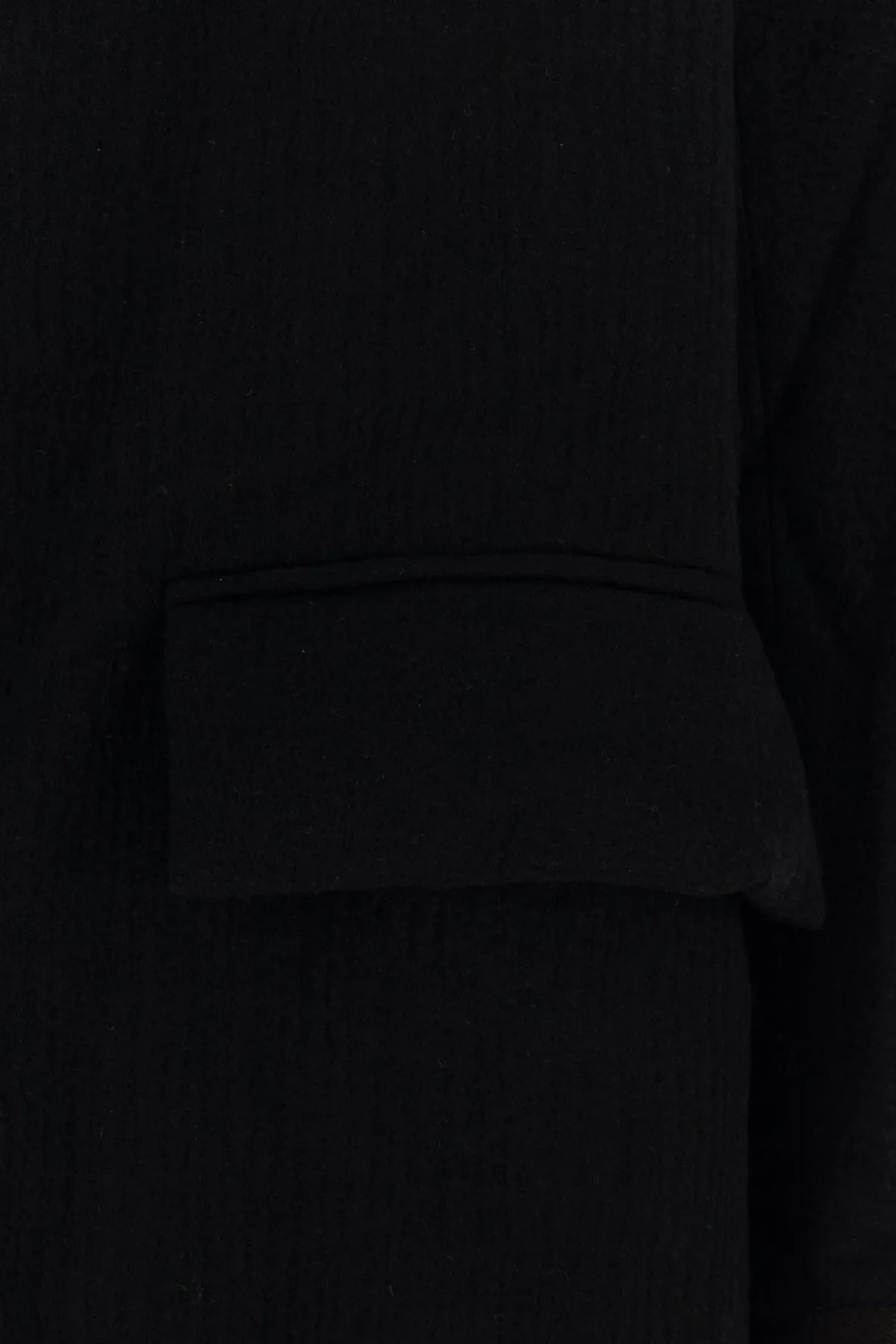 Black wool coat