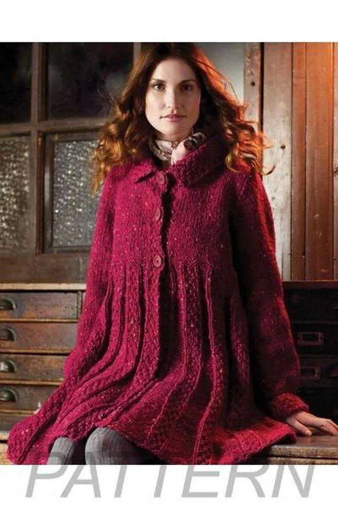 Debbie Bliss ALine Coat PATTERN ONLY
