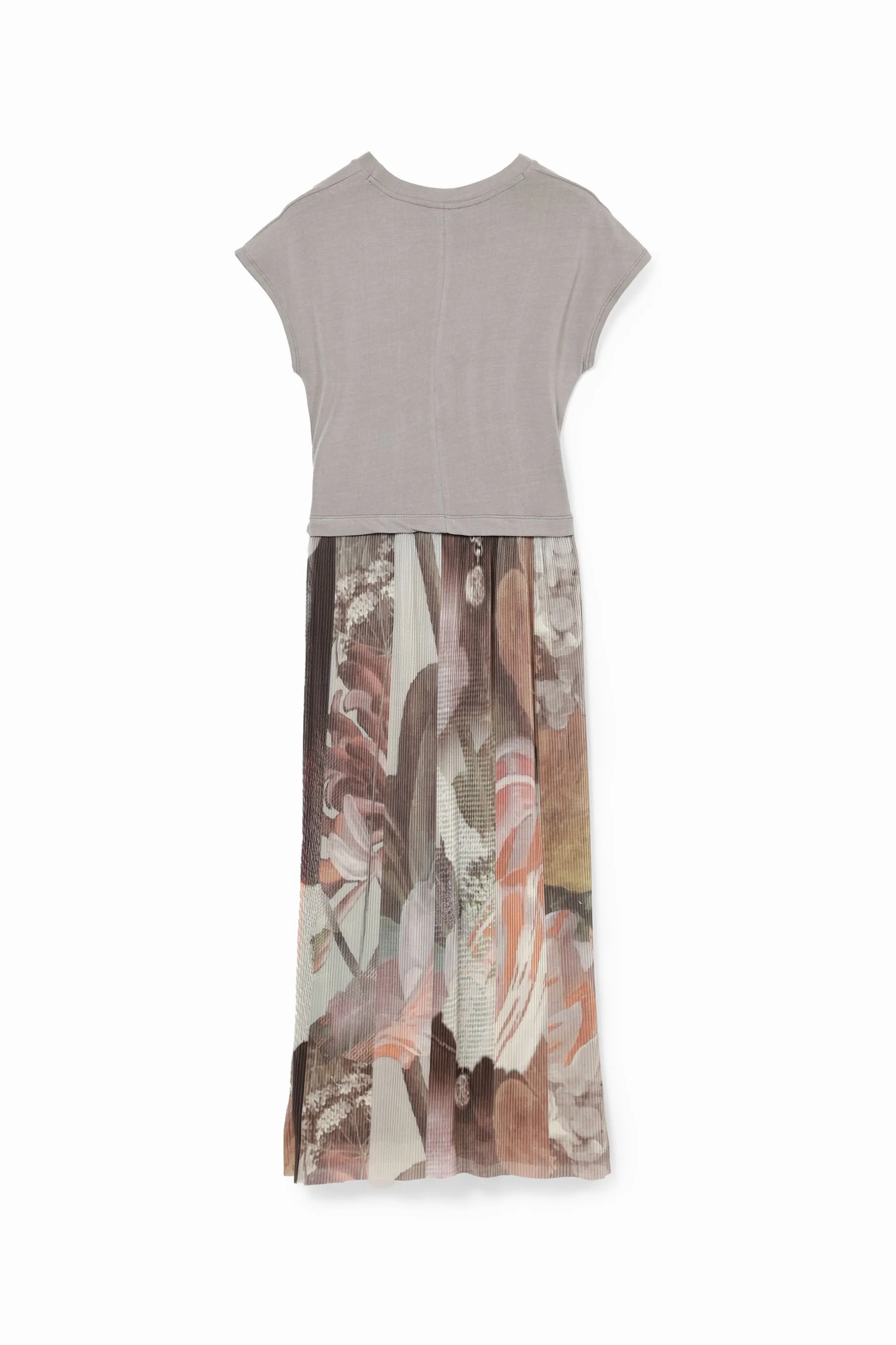 Desigual  Lola Jersey Top Mesh Bottom Midi Dress 24WWVK76