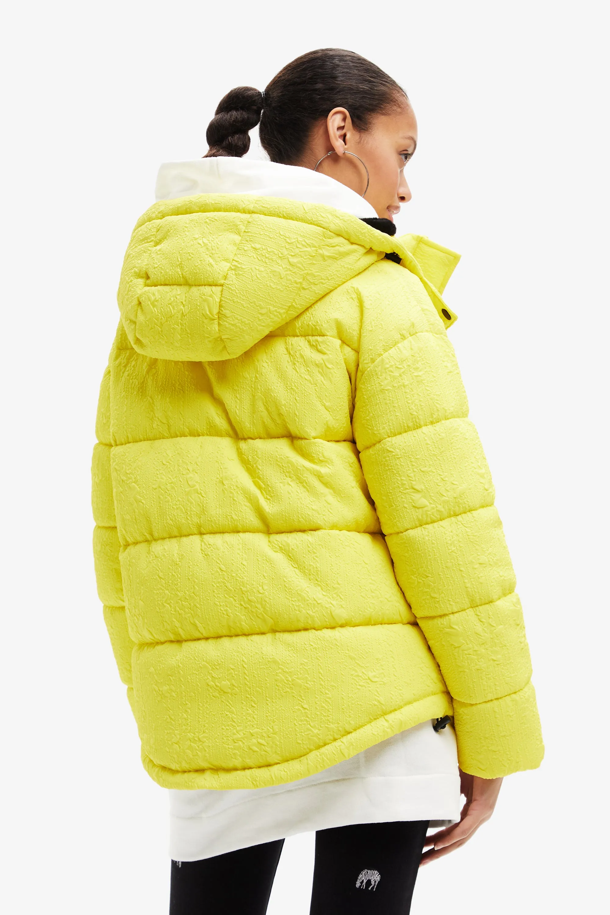 Desigual Padded Estocolmo Coat with Detachable Hood 22WWEW18