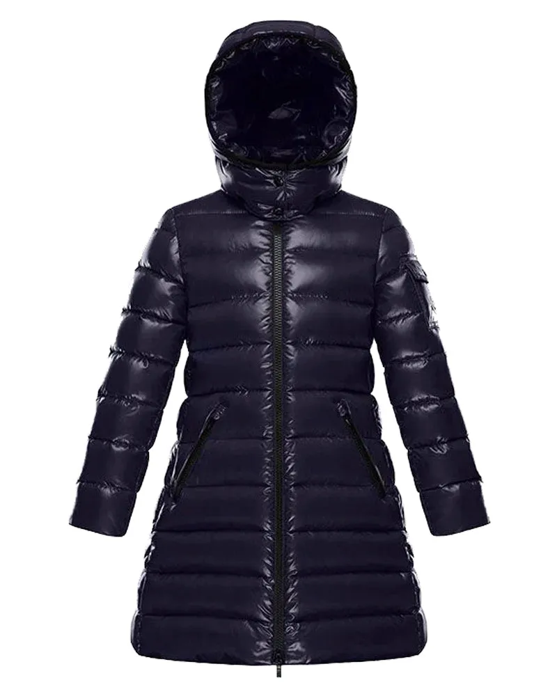 Girls Navy Moka Long Down Jacket