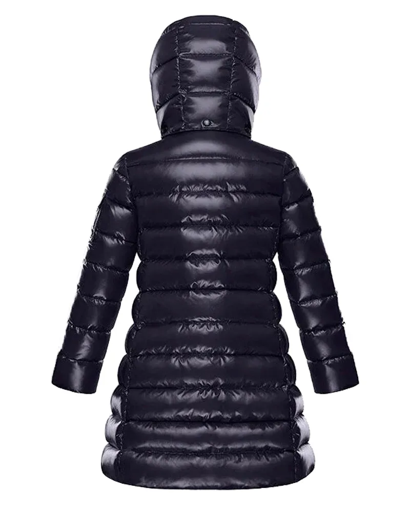 Girls Navy Moka Long Down Jacket