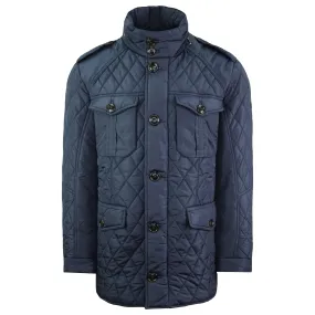 Hackett London Winter Holborn Mens Navy Coat