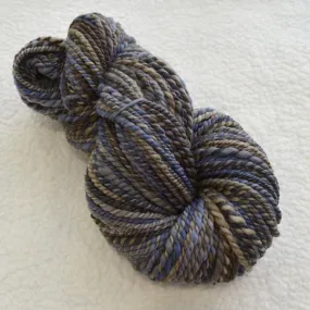 Handspun Tasmanian Merino Wool Chunky Yarn in Chocolate Steel 13281