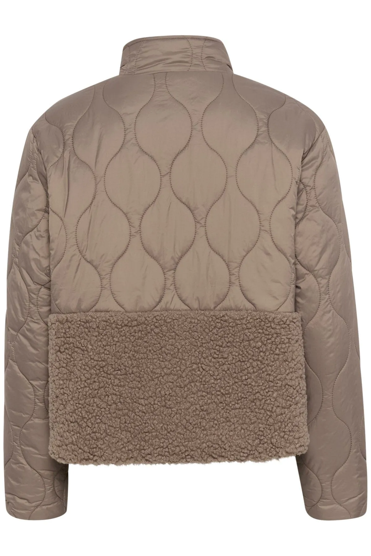 Isodora Quilted Teddy Jacket - Cinder