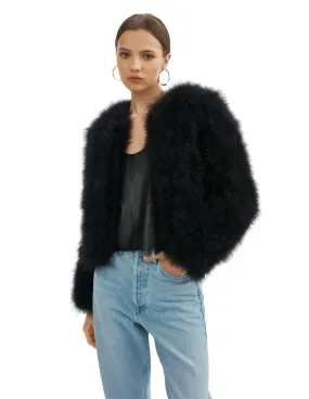 Lamarque Deora Feather Jacket- Black