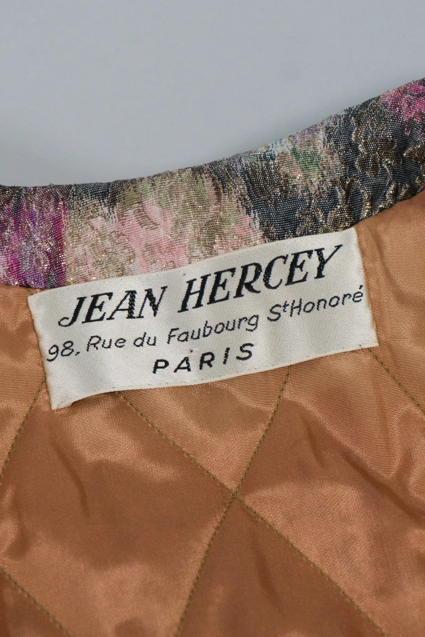 Metallic Brocade Floral Coat