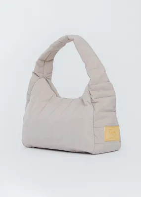 Pillow Upcycled Shoulder Bag - Ashy Beige