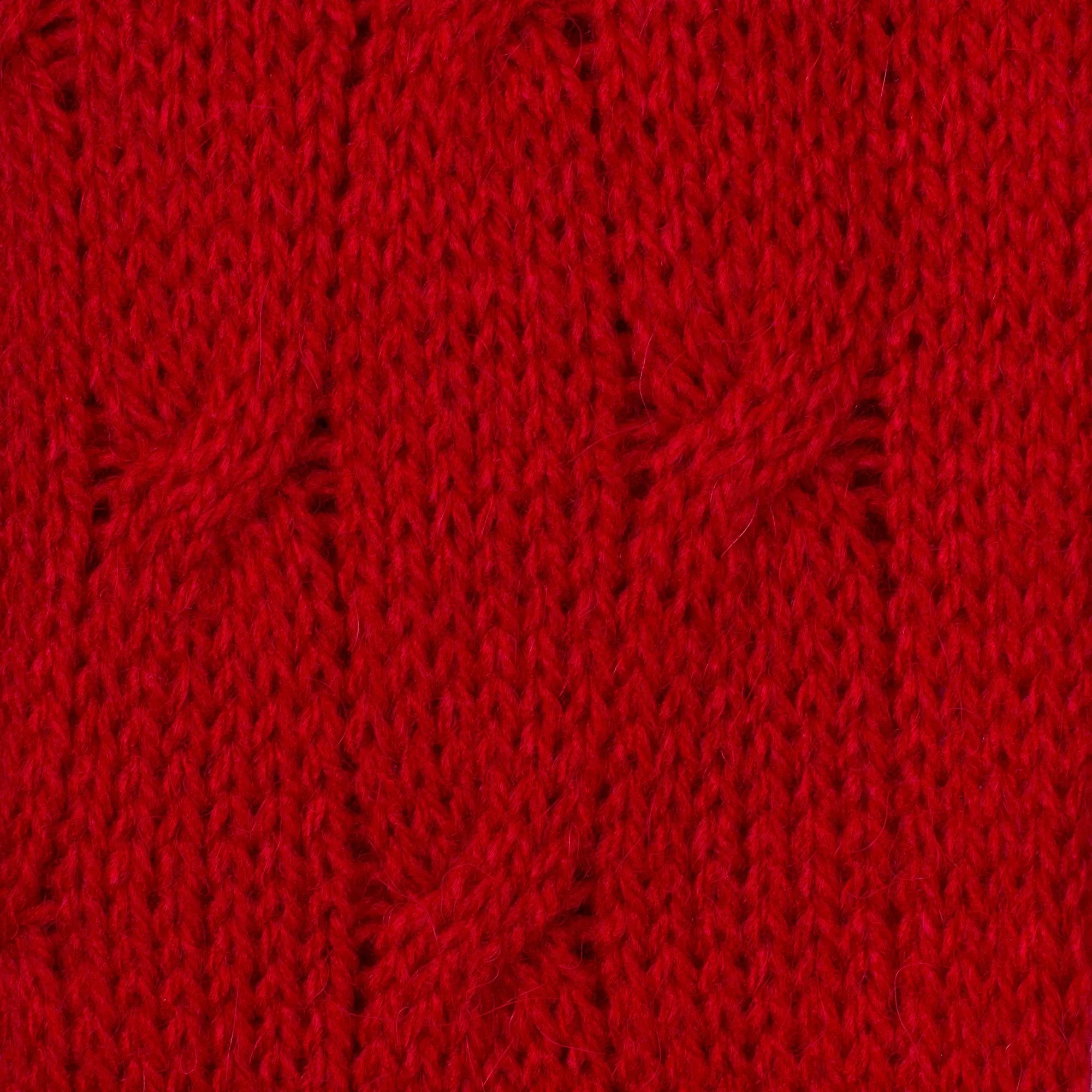 Soft Winter Red Knit Scarf